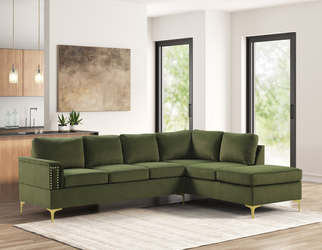 Olive Sectional, FREE Same Day Delivery
